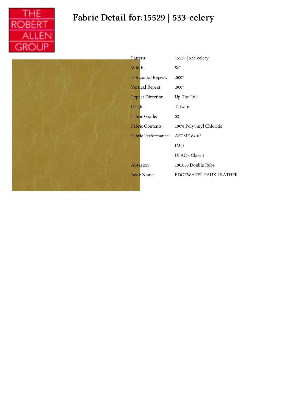 Duralee CRAL5211 Specifications - ManualMachine.com