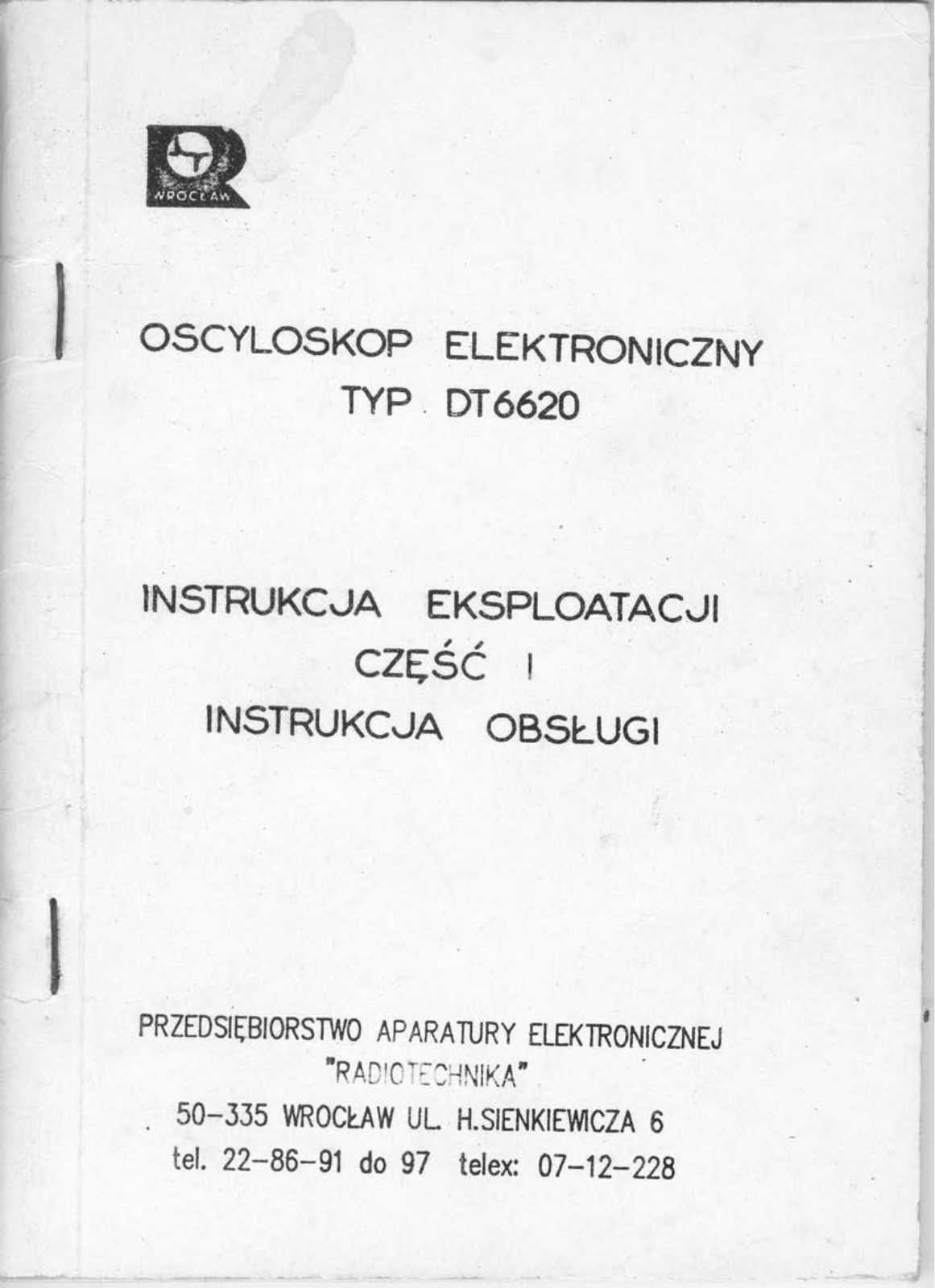 Polskie DT-6620 User Manual