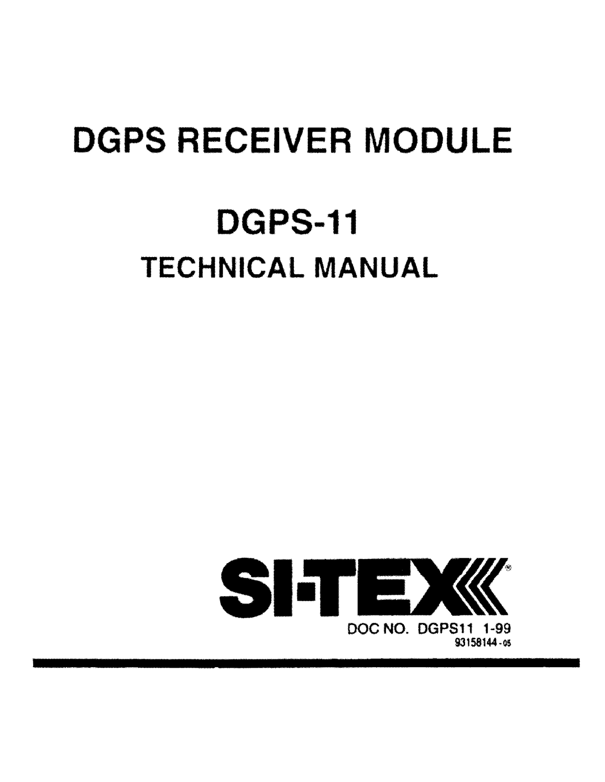 Si-tex DGPS-11 User's Manual