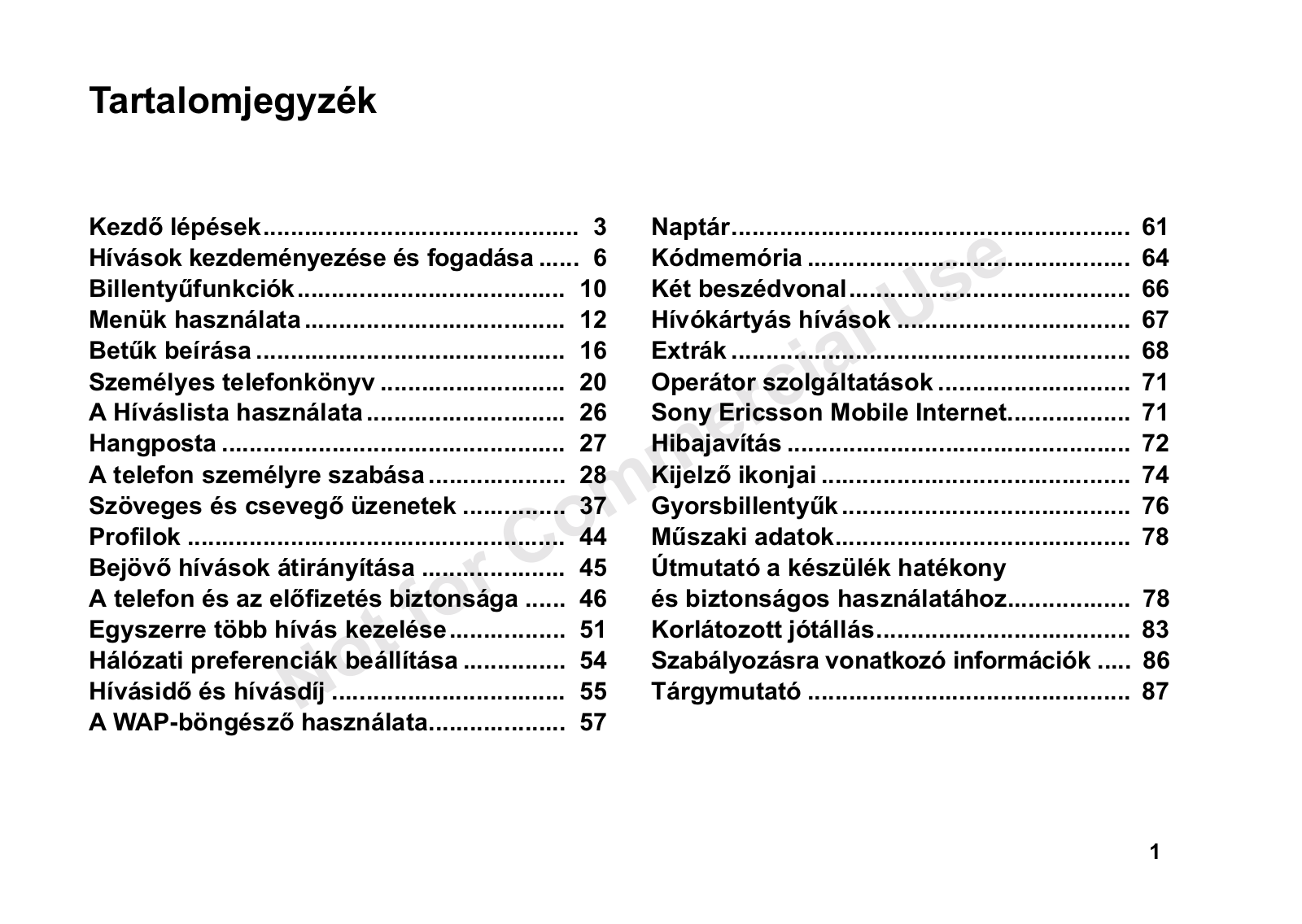 Sony ericsson T600 User Manual