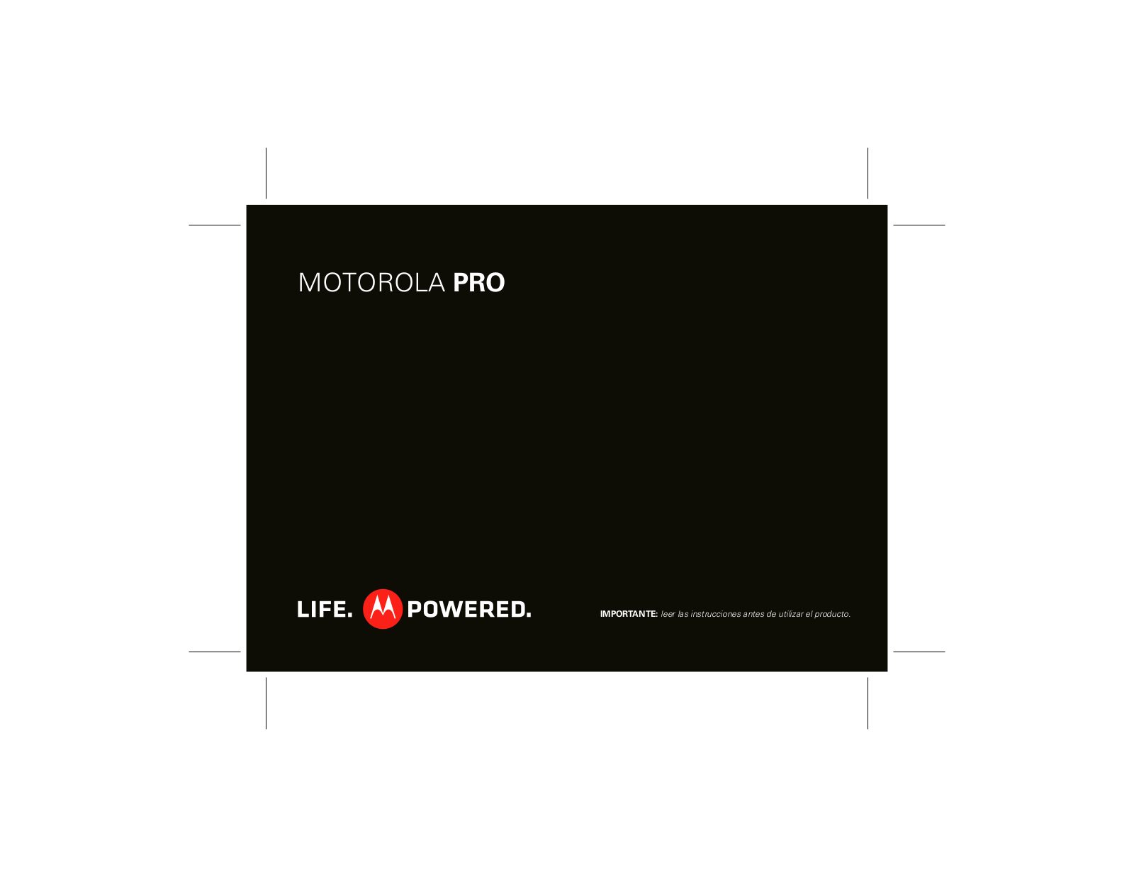 Motorola PRO User Manual