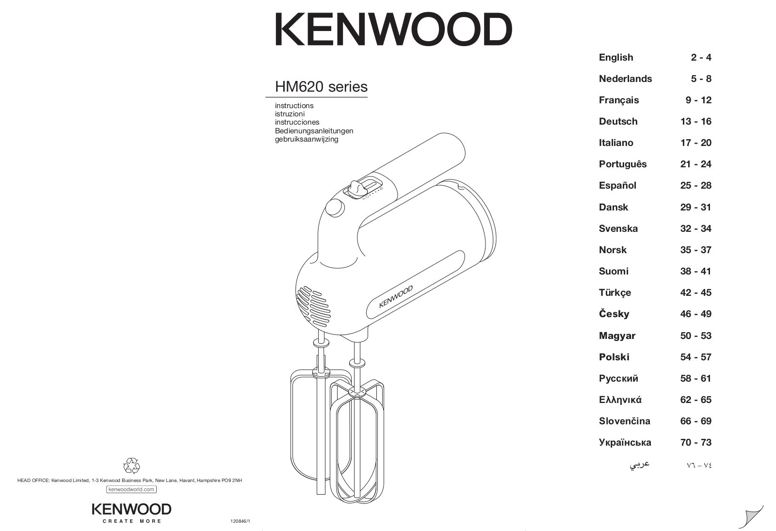 Kenwood HM620 User Manual