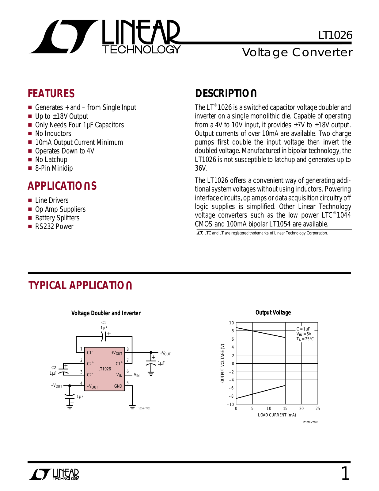 Linear Technology LT1026 Datasheet