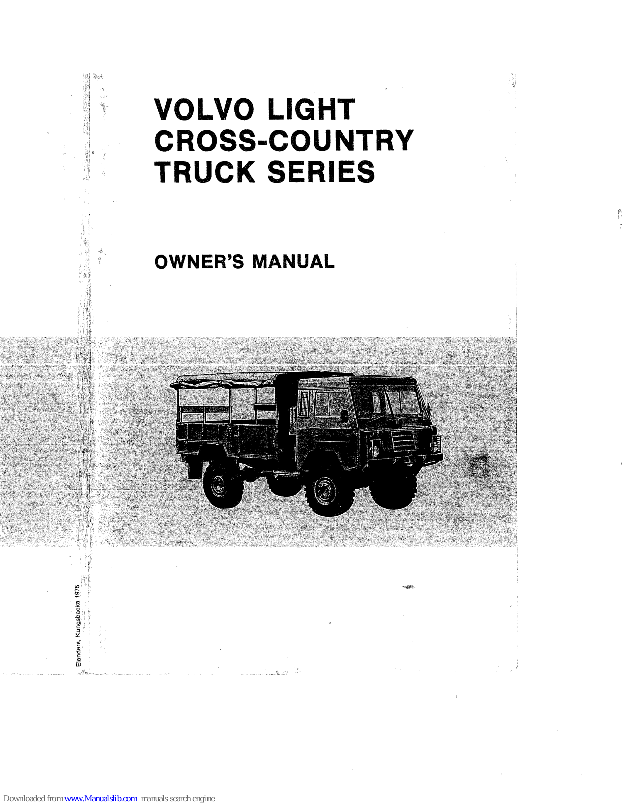 Volvo C 303, C 306, C 304 User Manual