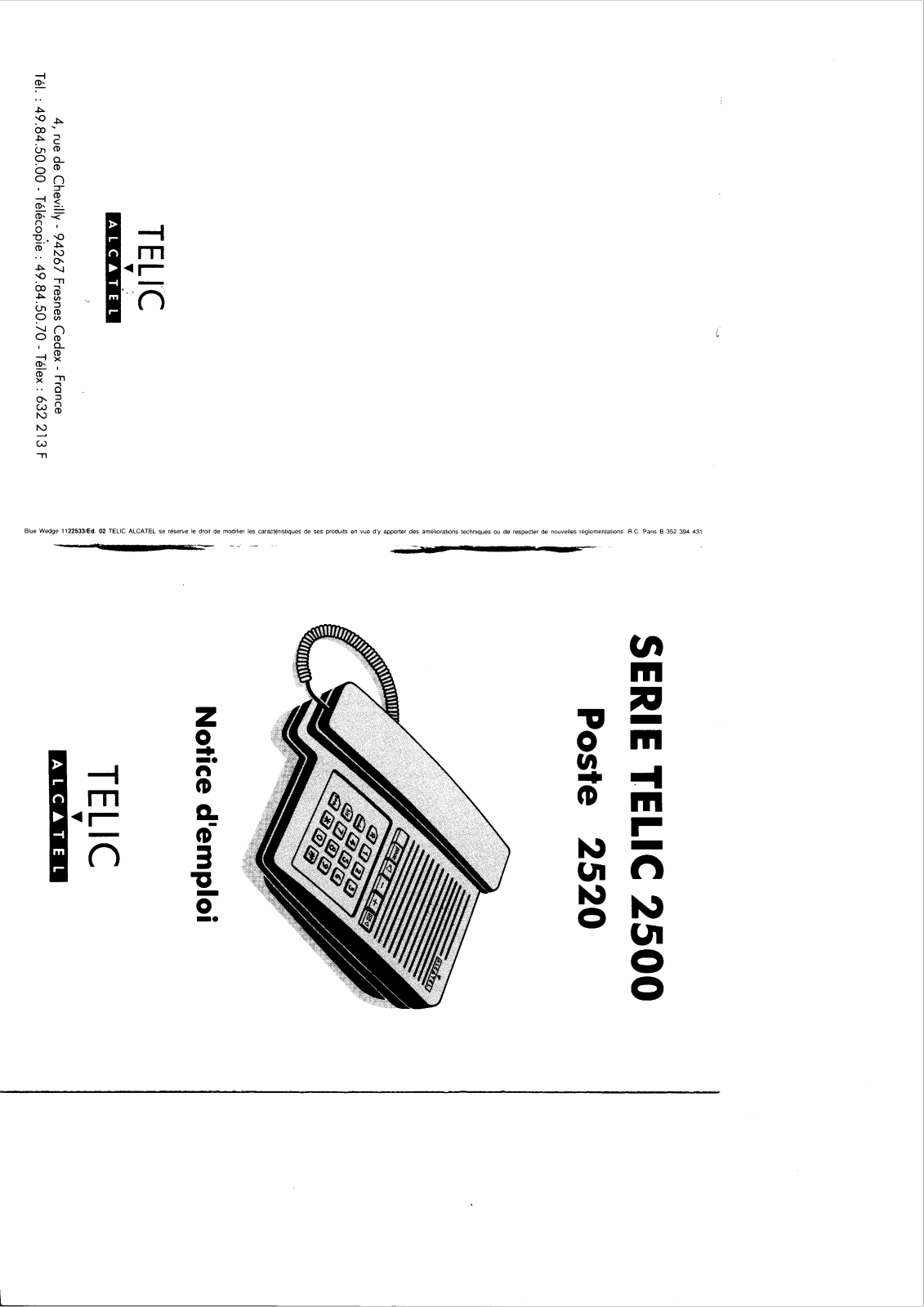 Alcatel TELIC 2520 User Manual