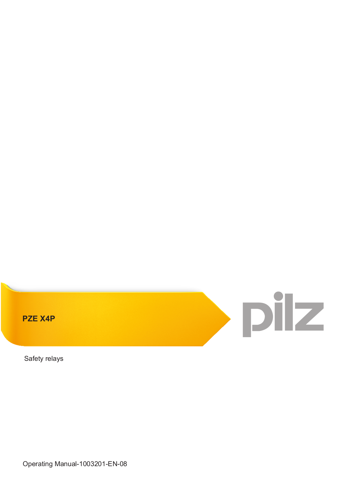 Pilz PZE X4P User Manual