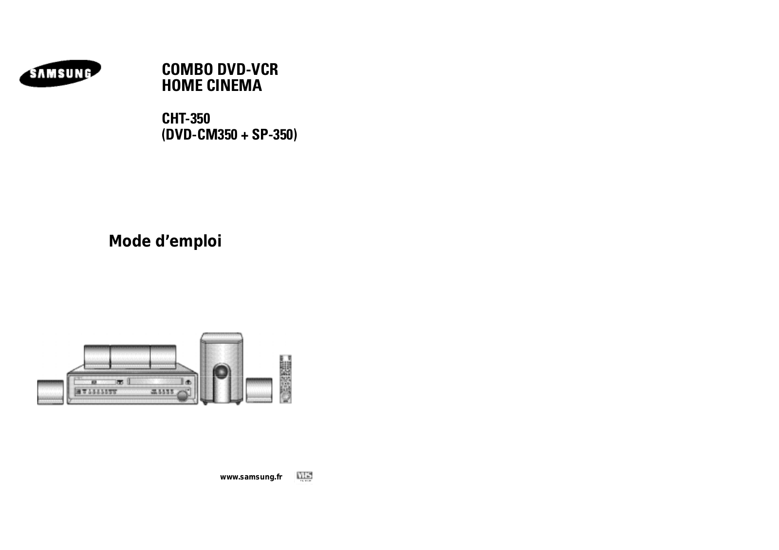 SAMSUNG DVD-CM350 User Manual