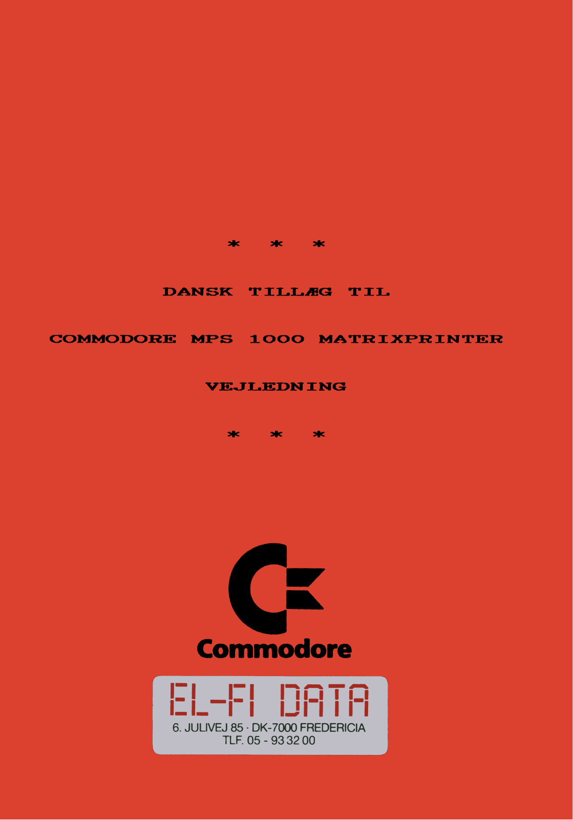 Commodore MPS1000 a - ManualMachine.com