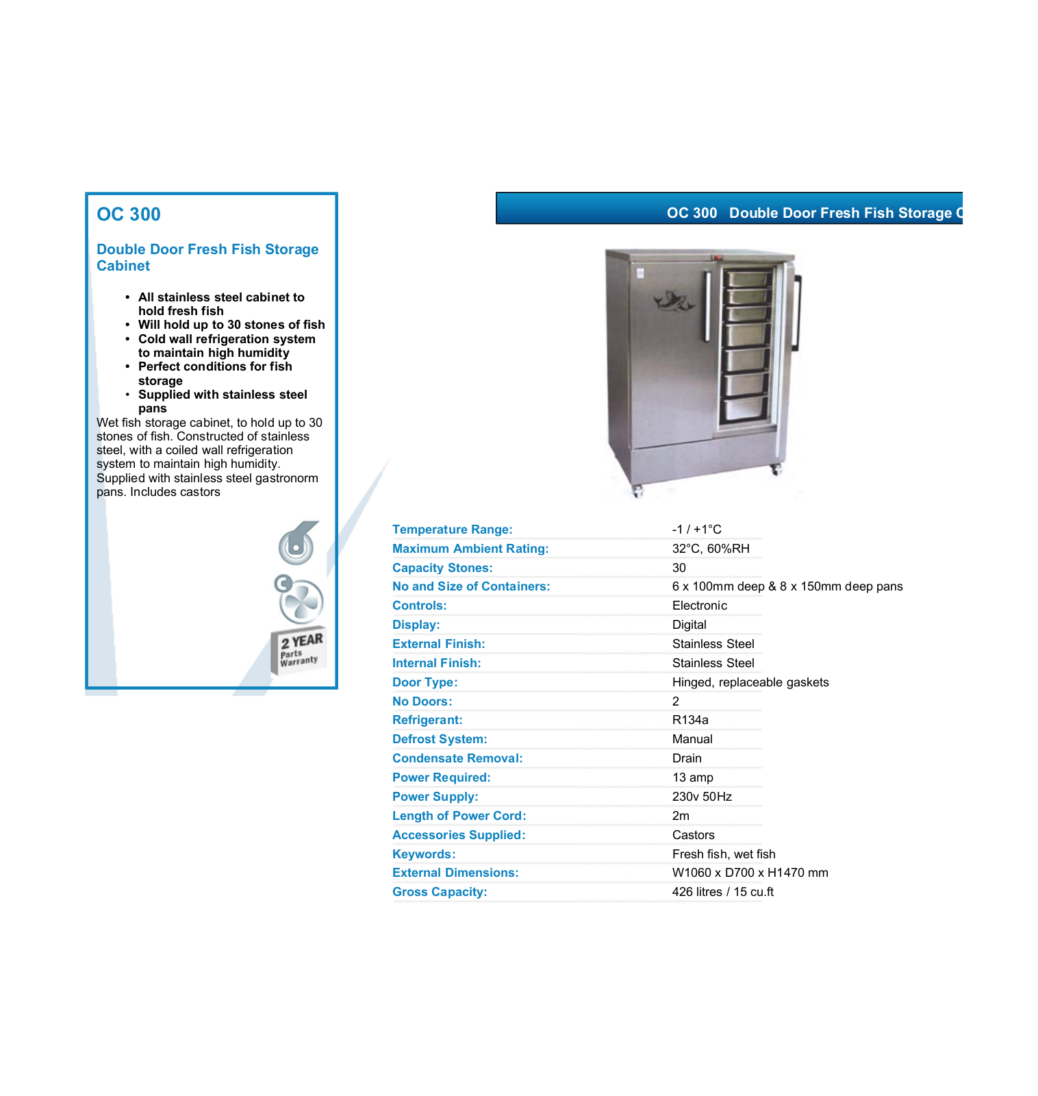 Valera OC 300 DATASHEET