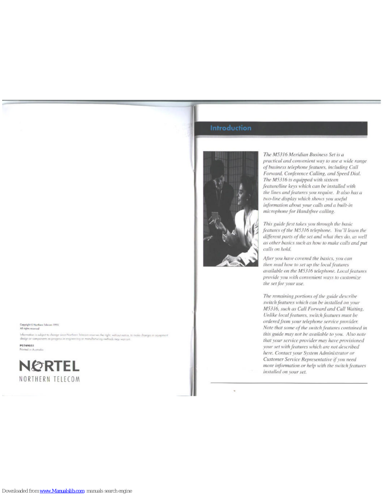 Nortel M5316 User Manual