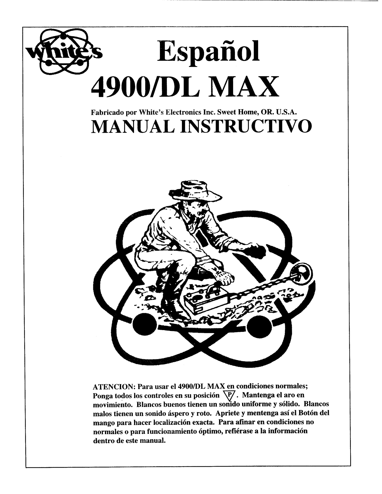 White's 4900/DL MAX Instruction Manual