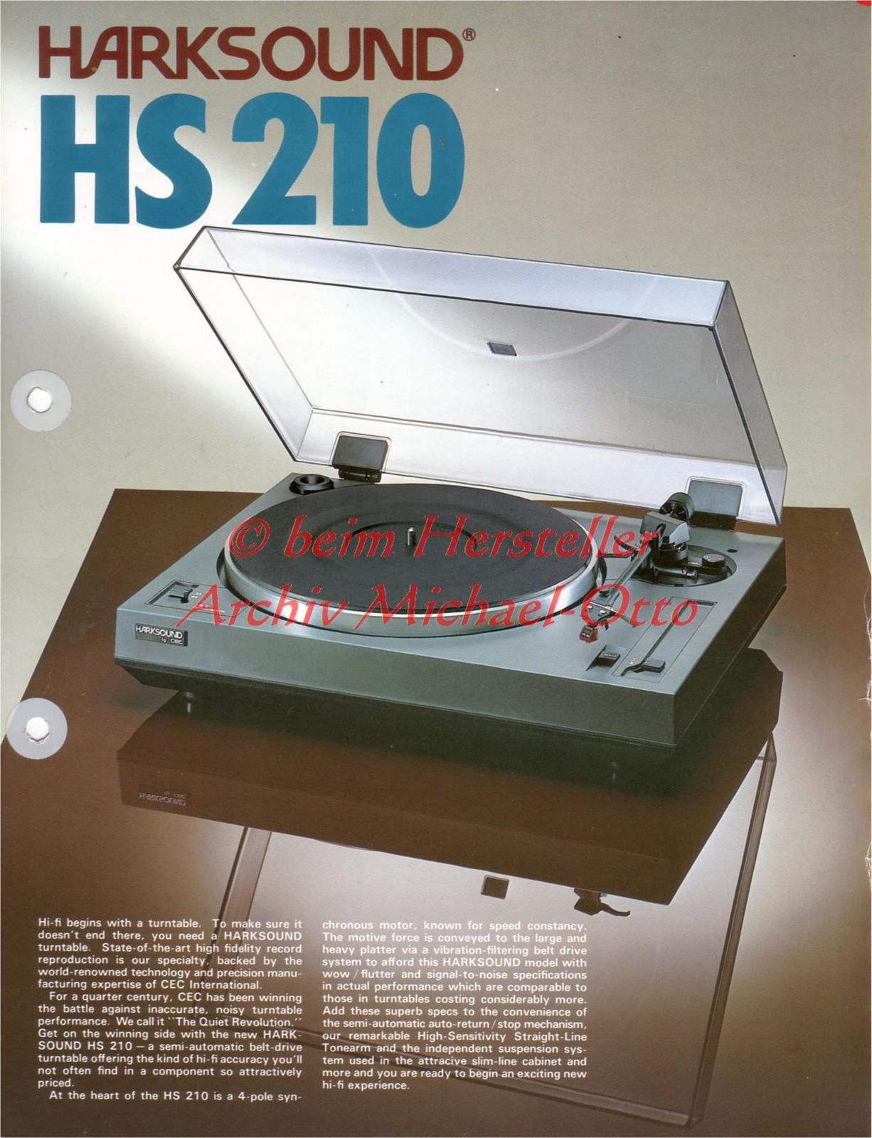 CEC HS 210 datasheet