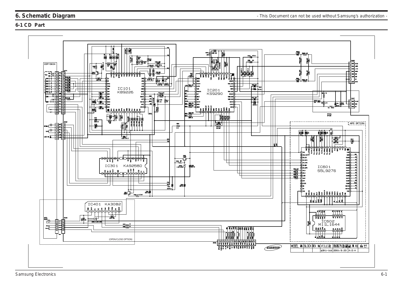 SAMSUNG MM-J4 Schematic Diagram