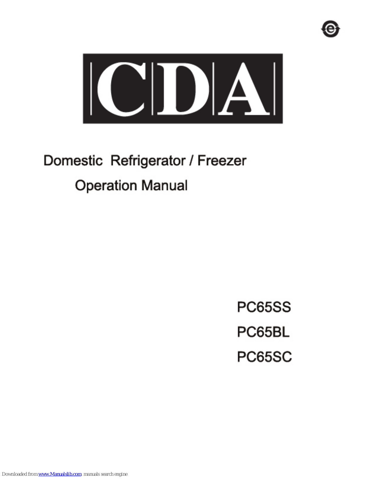 CDA PC65SS, PC65BL, PC65SC Operation Manual - ManualMachine.com