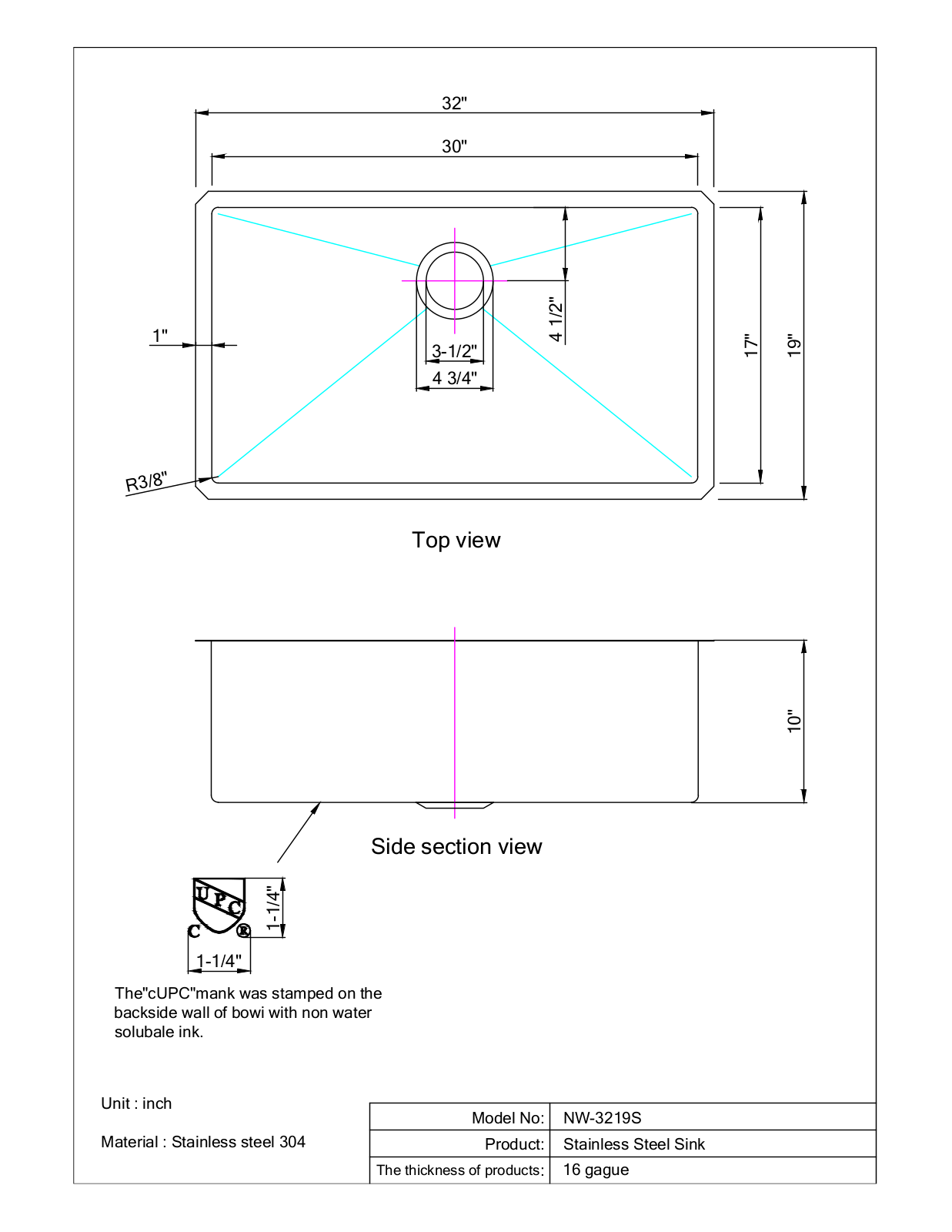 Stufurhome NW3219S18 User Manual