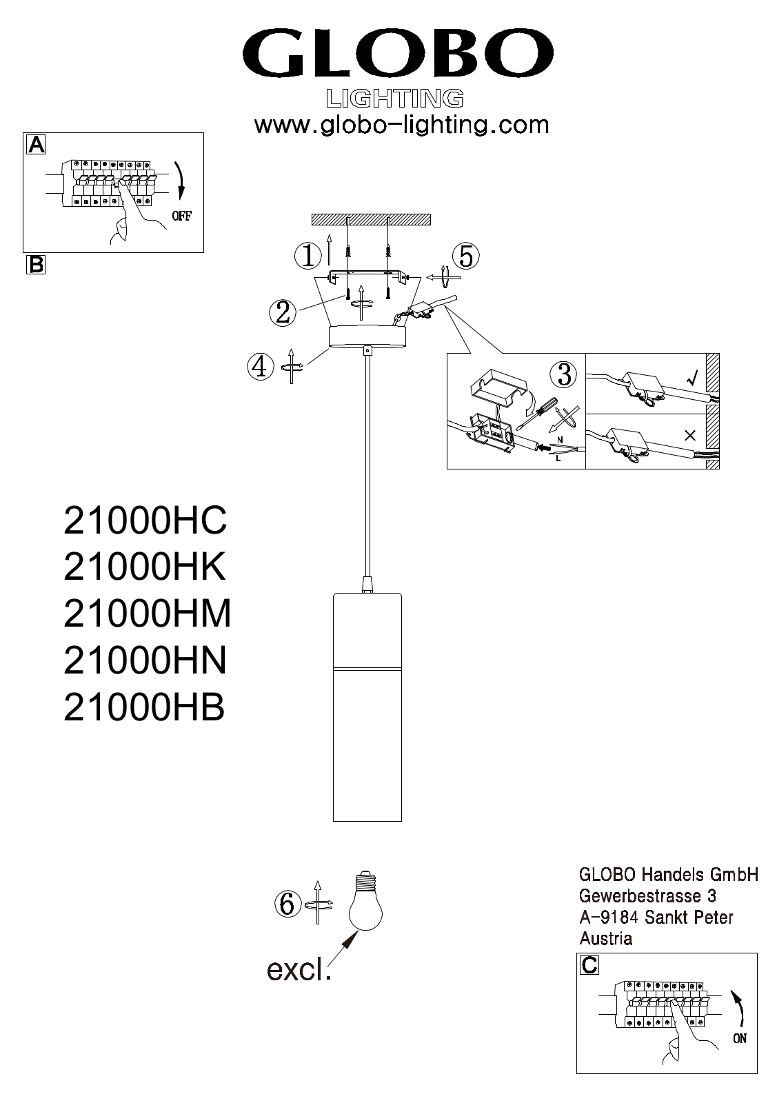 GLOBO 21000HB User guide - ManualMachine.com