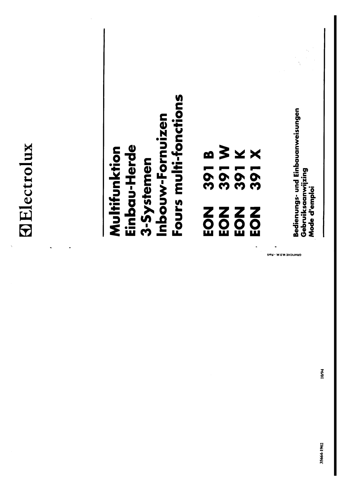 AEG EON391W, EON391B, EON391K User Manual