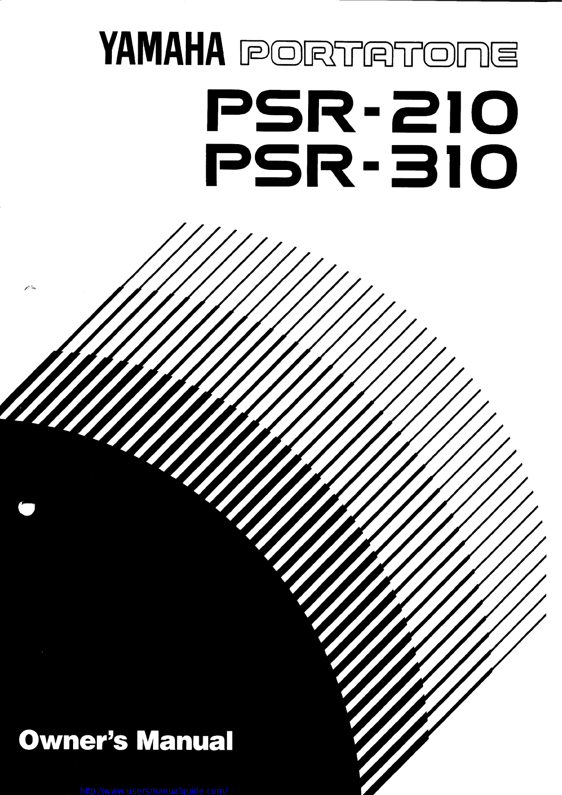 Yamaha Audio PSR-310, PSR-210 User Manual