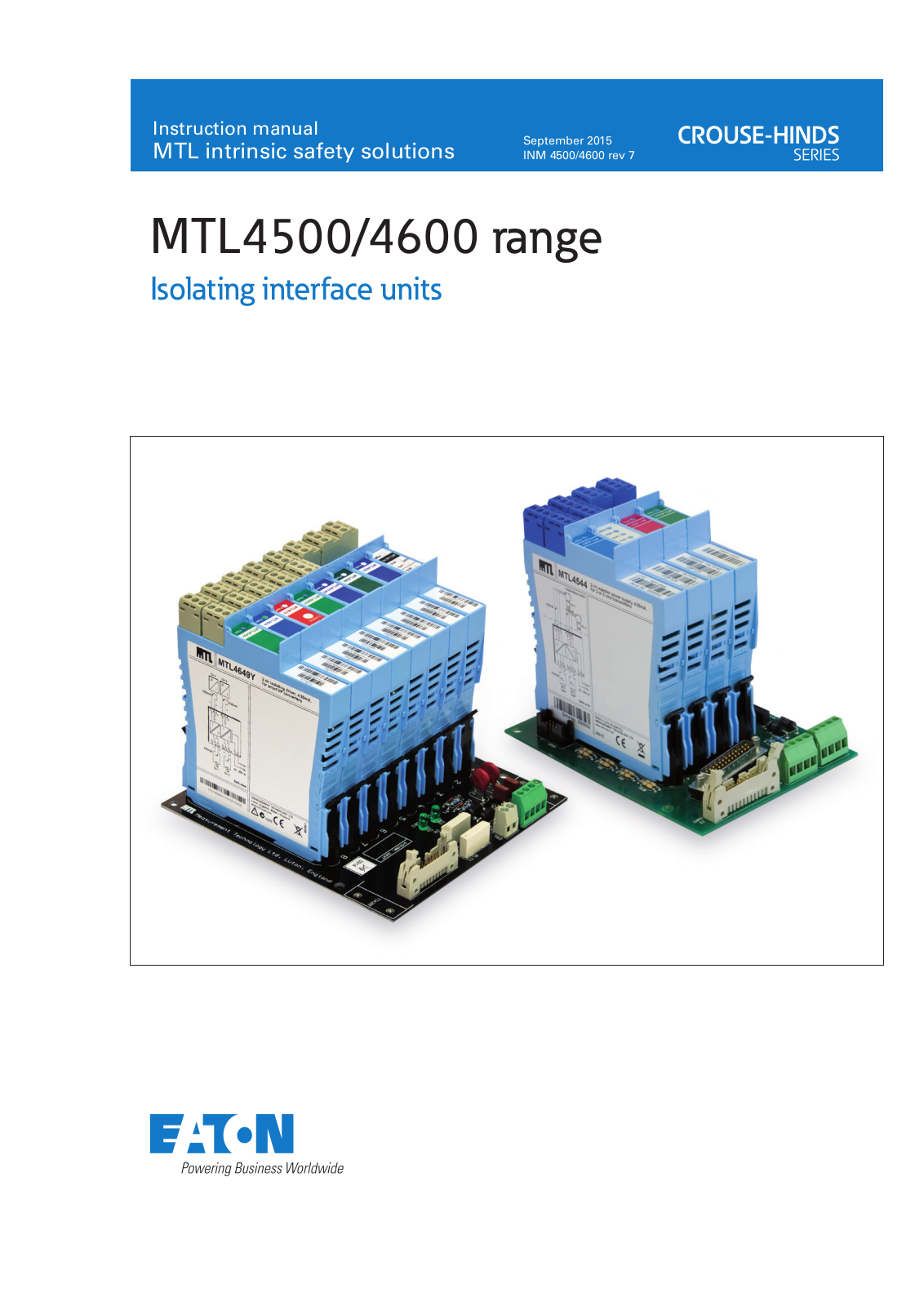 MTL Instruments MTL4500 Operating Manual