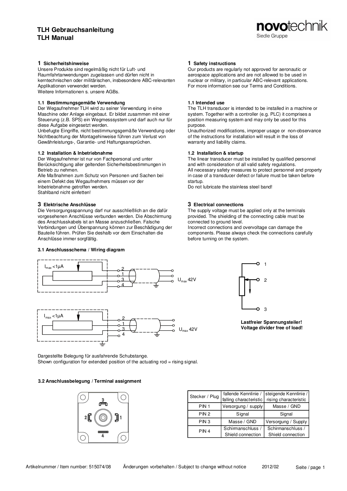 Siedle Novotechnik TLH Series Manual