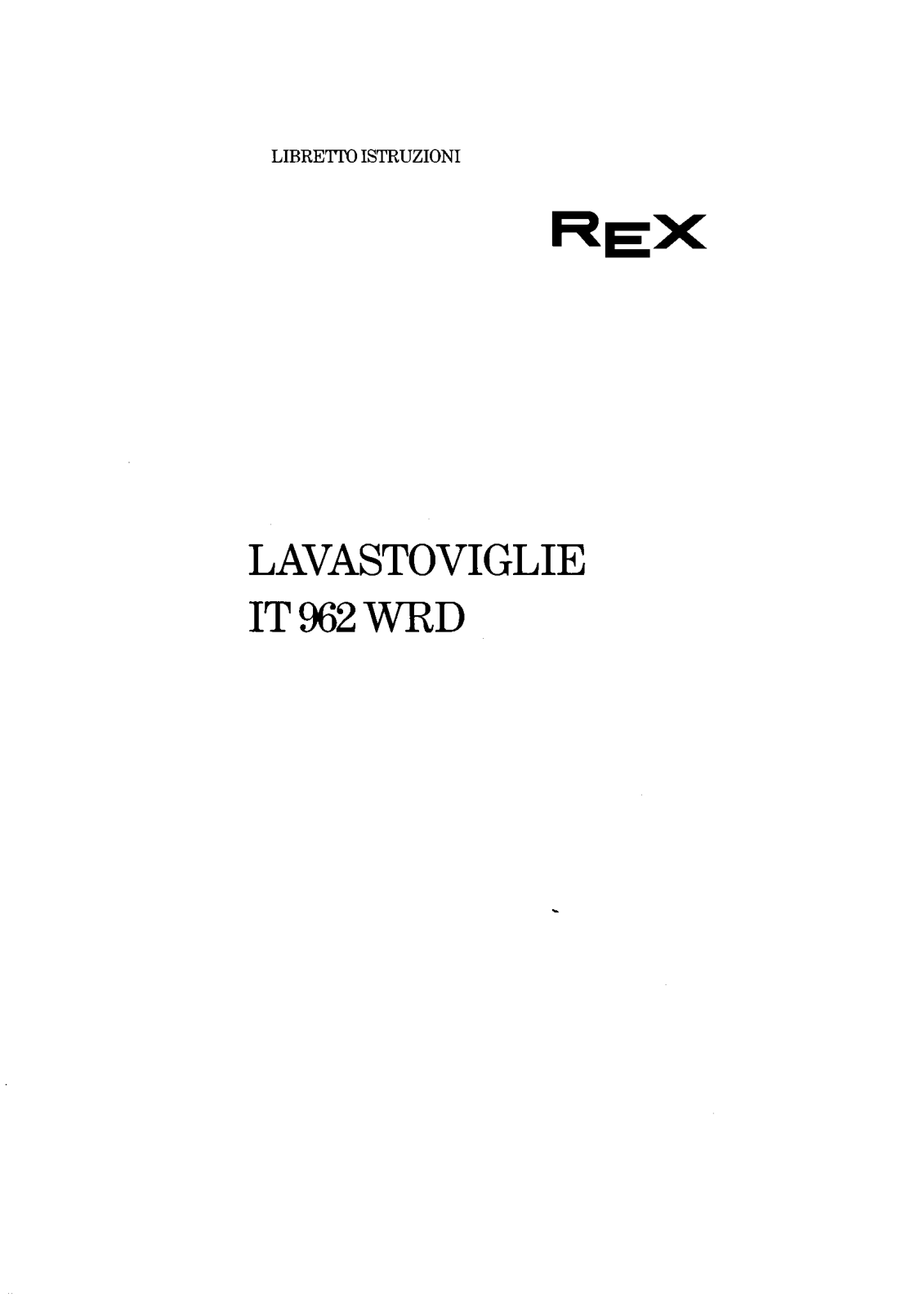 Rex IT962WRD User Manual