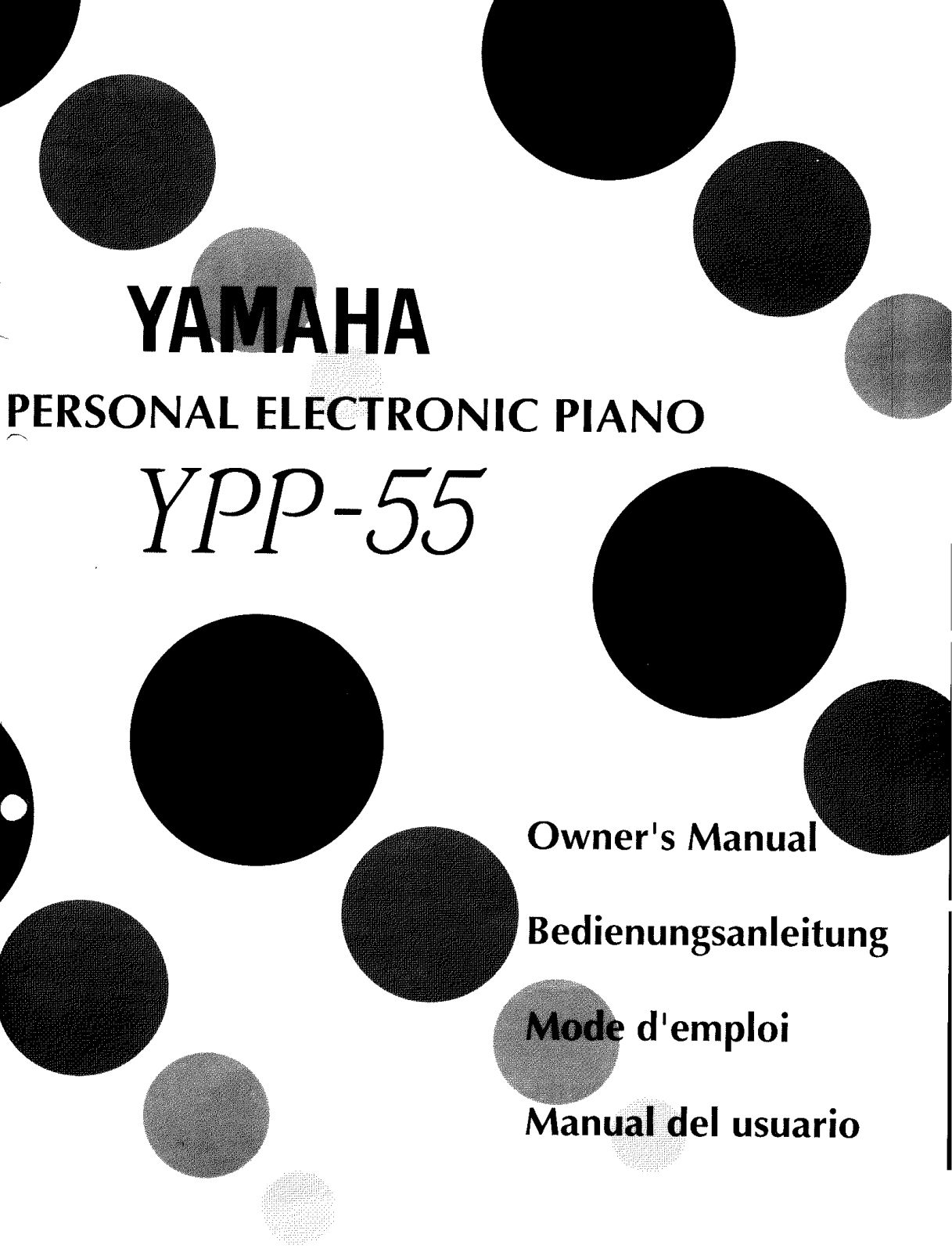 Yamaha YPP55 Owner's Manual