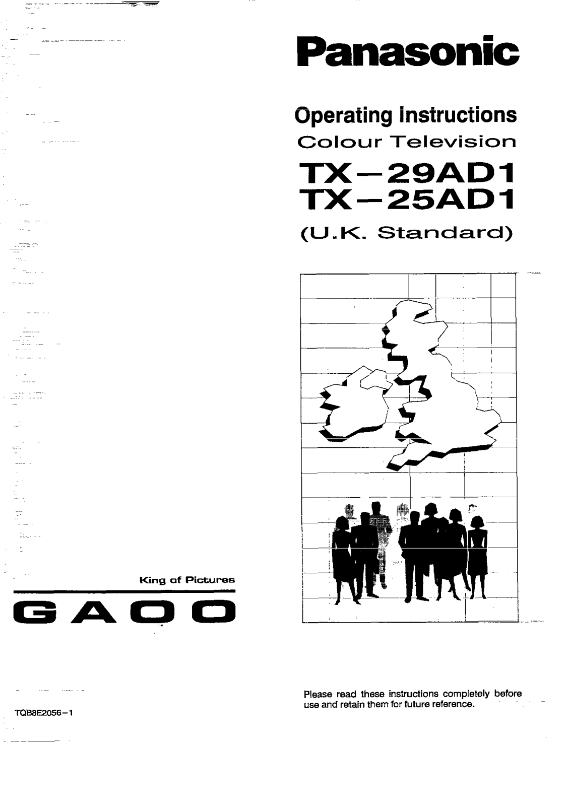 Panasonic TX-29AD1, TX-25AD1 User Manual