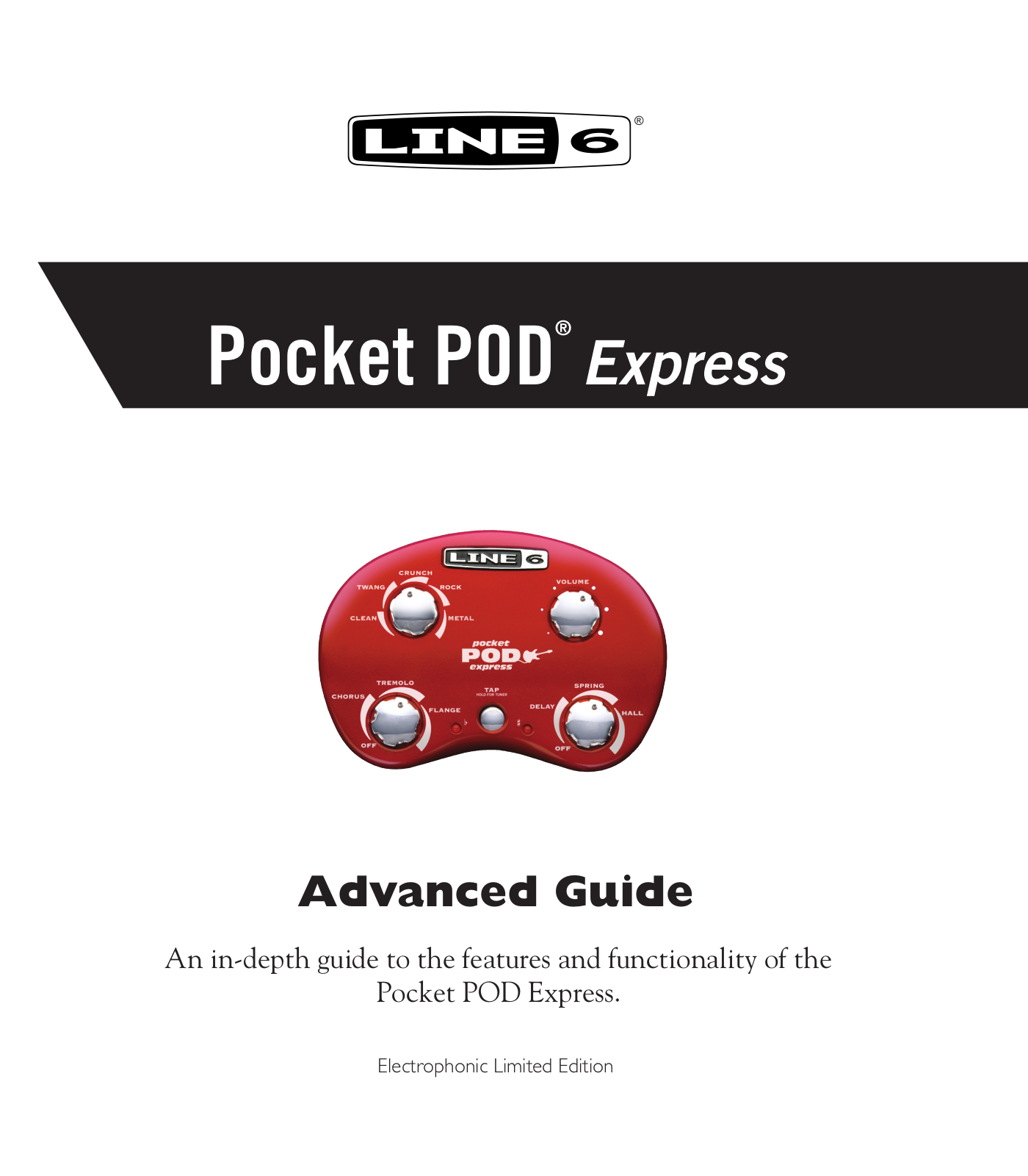 Line 6 Pocket Pod express User Manual