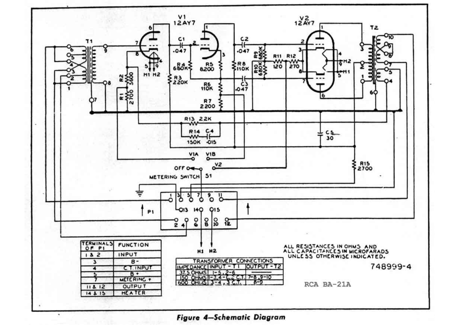 RCA Victor BA21A Schematic - ManualMachine.com
