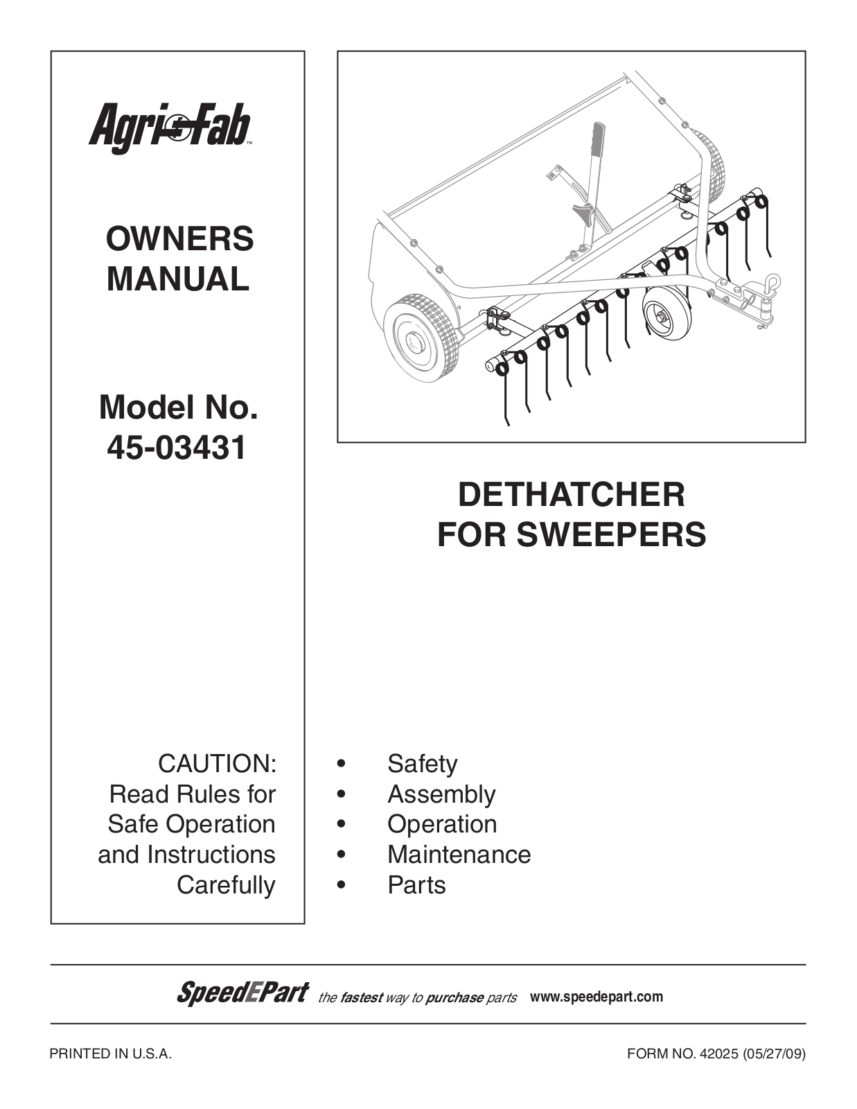 Agri-Fab 45-03431 User Manual