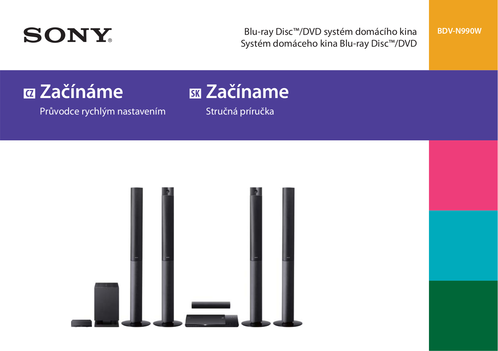 Sony BDV-N990W Getting Started Guide