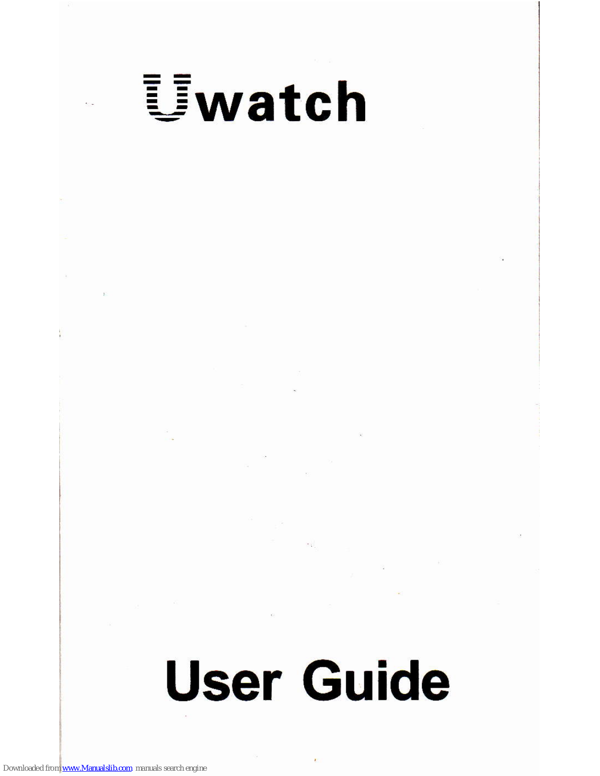 UWatch 2 User Manual - ManualMachine.com
