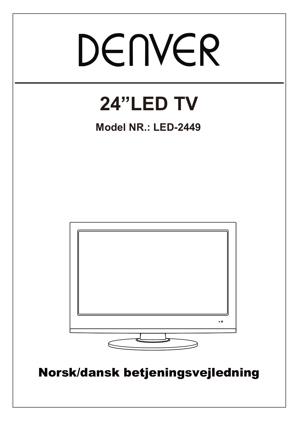 Denver LED-2449 Instruction Manual