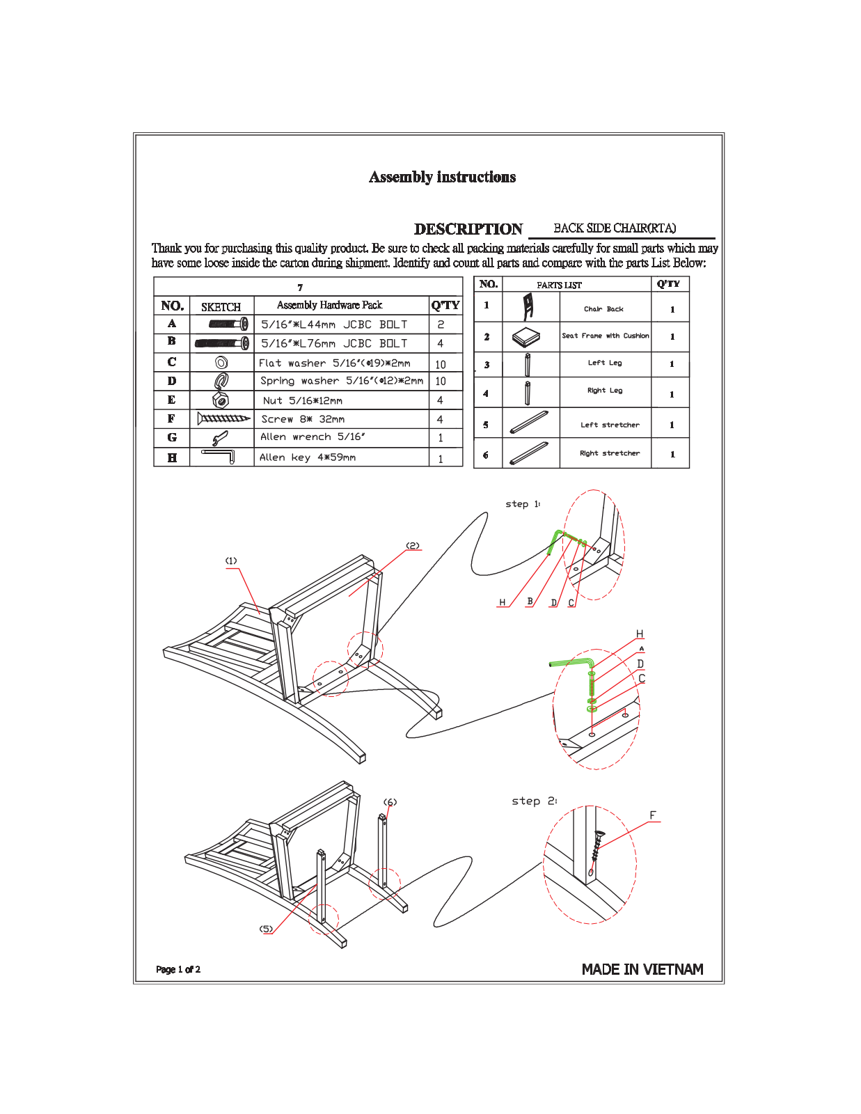Greyleigh™ KFBS1164 Assembly Instructions - ManualMachine.com