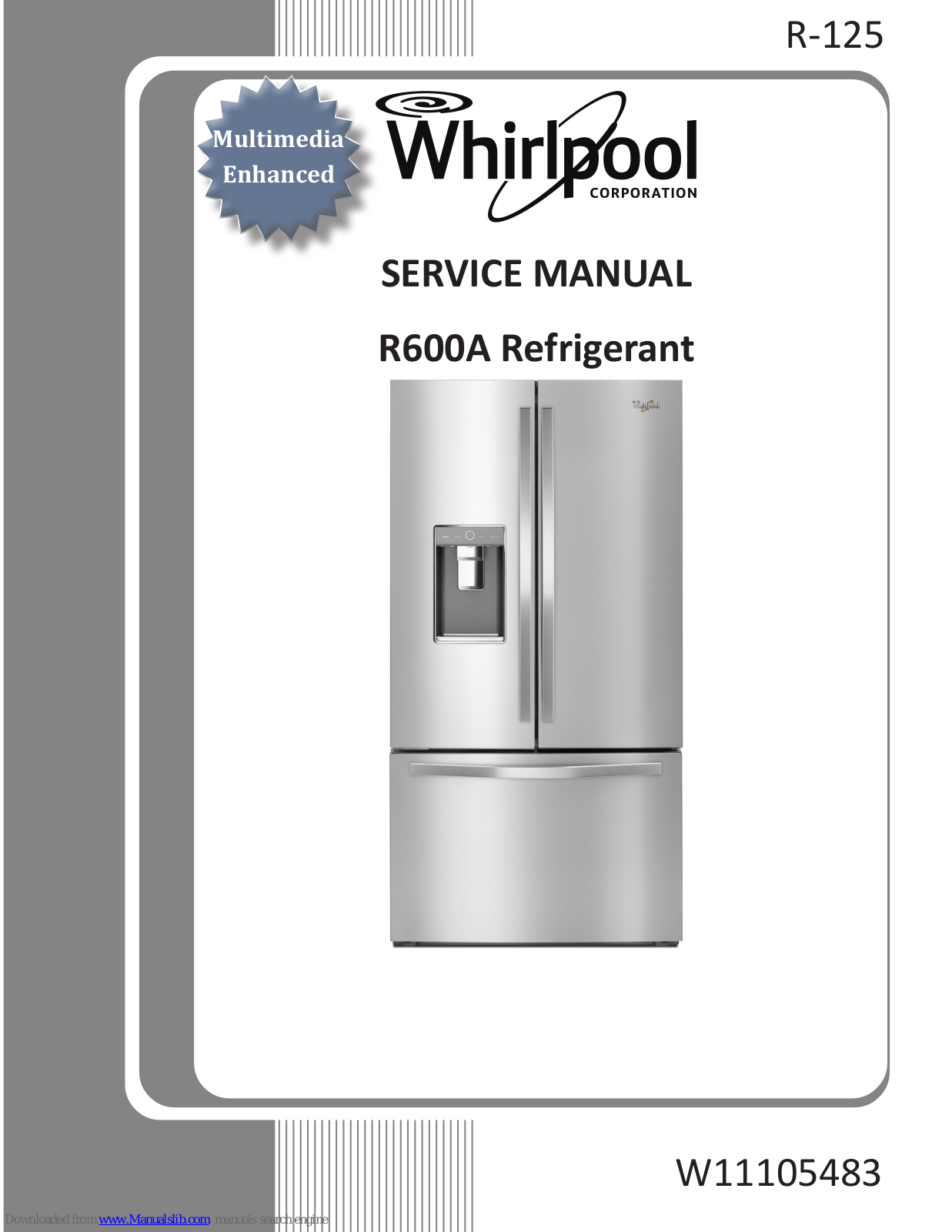 Whirlpool R600A Service Manual