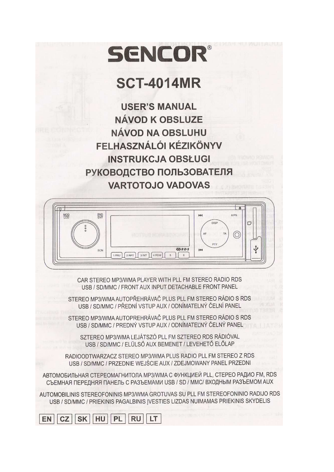 Sencor SCT-4014MR User Manual