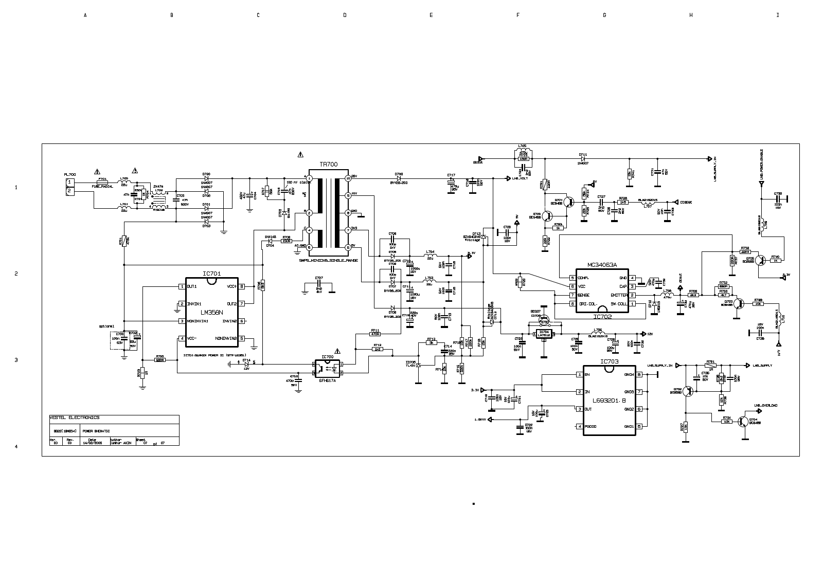 VESTEL 16MB34 Schematic