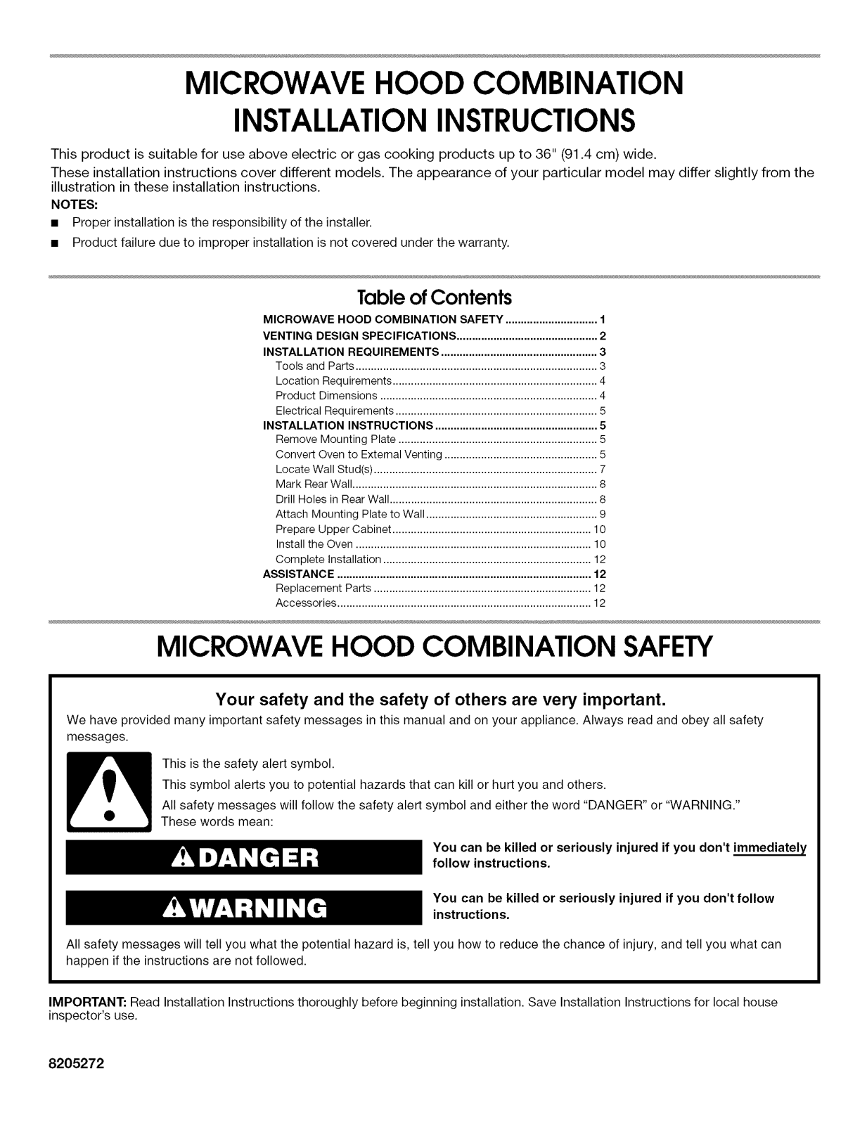 Whirlpool GH7208XRY4, GH7208XRY1, GH7208XRY2, GH7208XRY3, GH7208XRT1 Installation Guide - ManualMachine.com