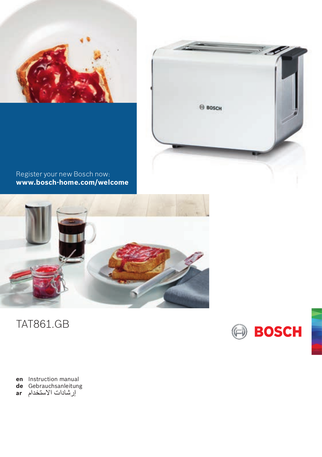 Bosch TAT8612GB Instruction manual