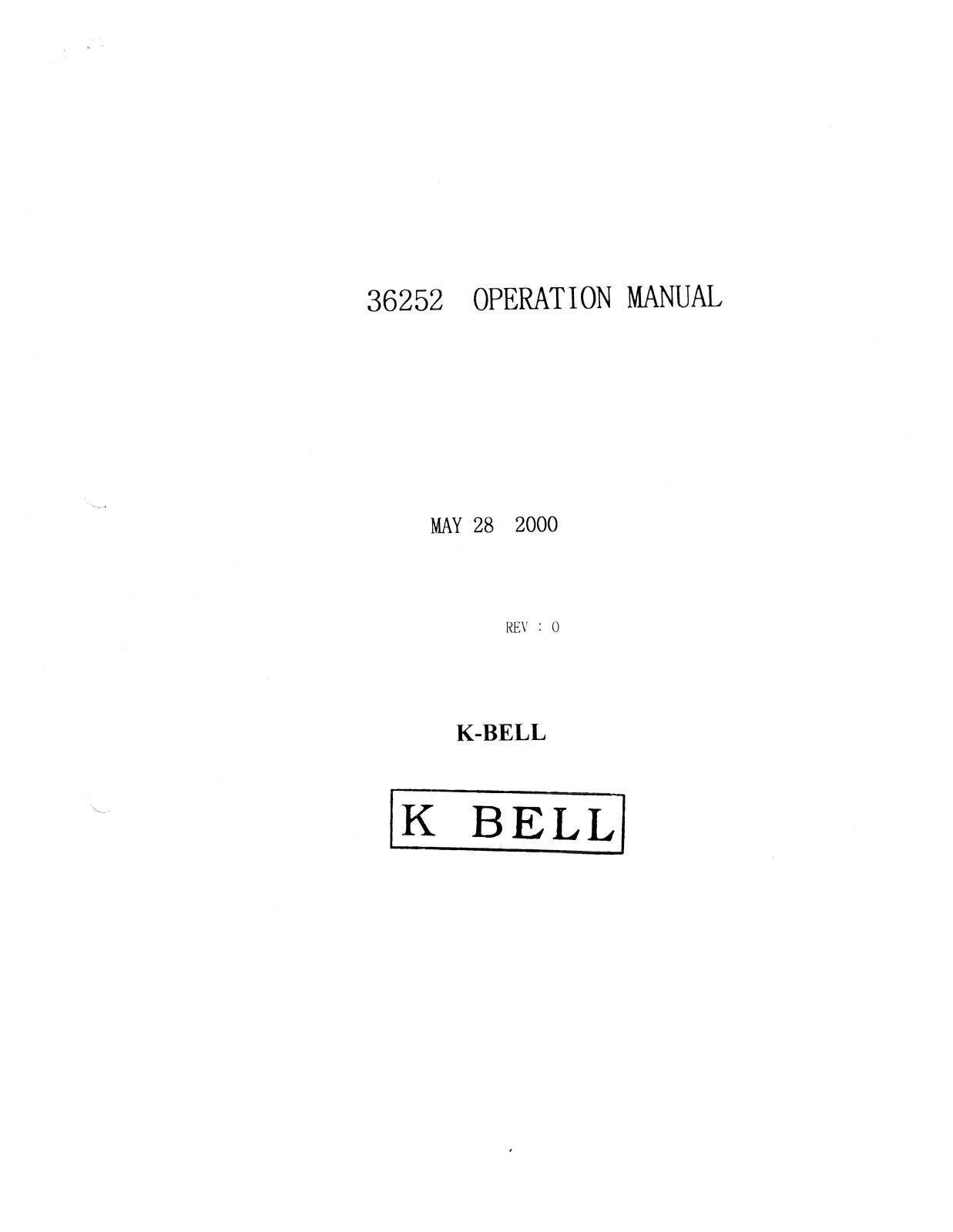 Unical 36252 X User Manual