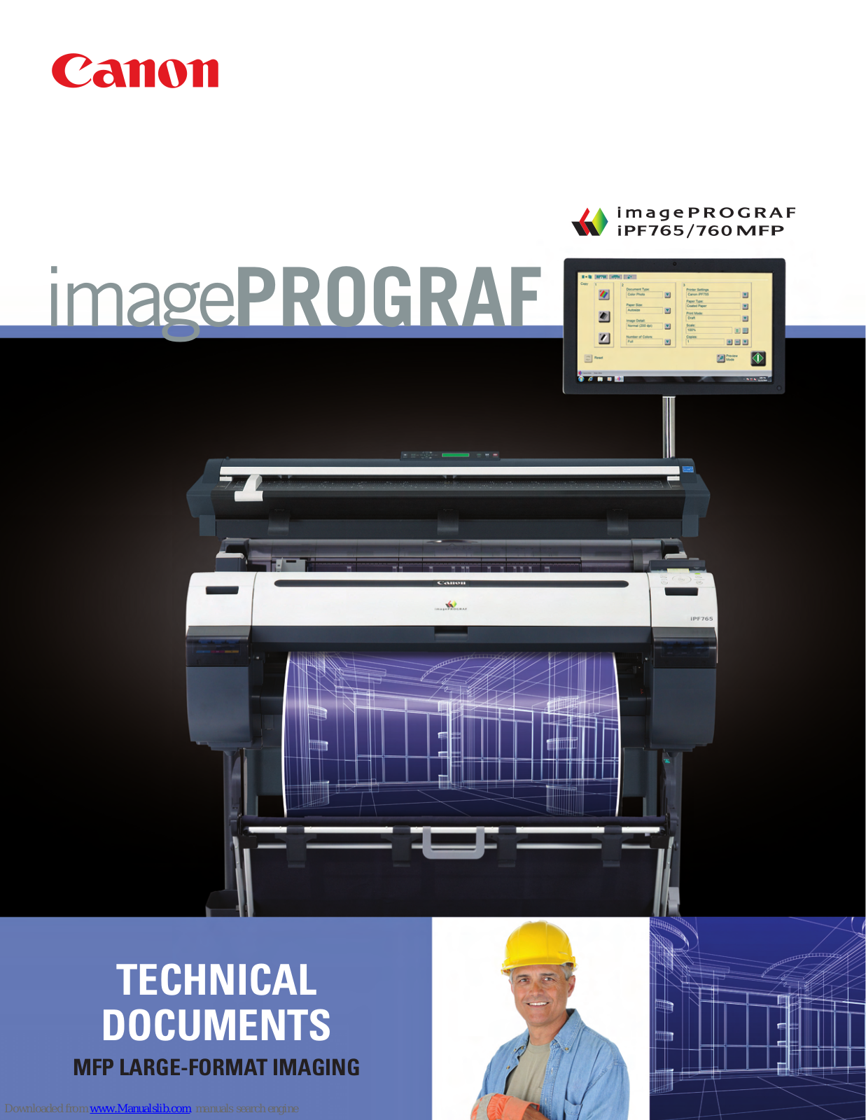 Canon imagePROGRAF iPF765, iPF760, imagePROGRAF iPF760 MFP Specifications