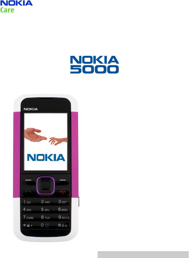 Nokia 5000, RM-362, RM-363 Service Manual