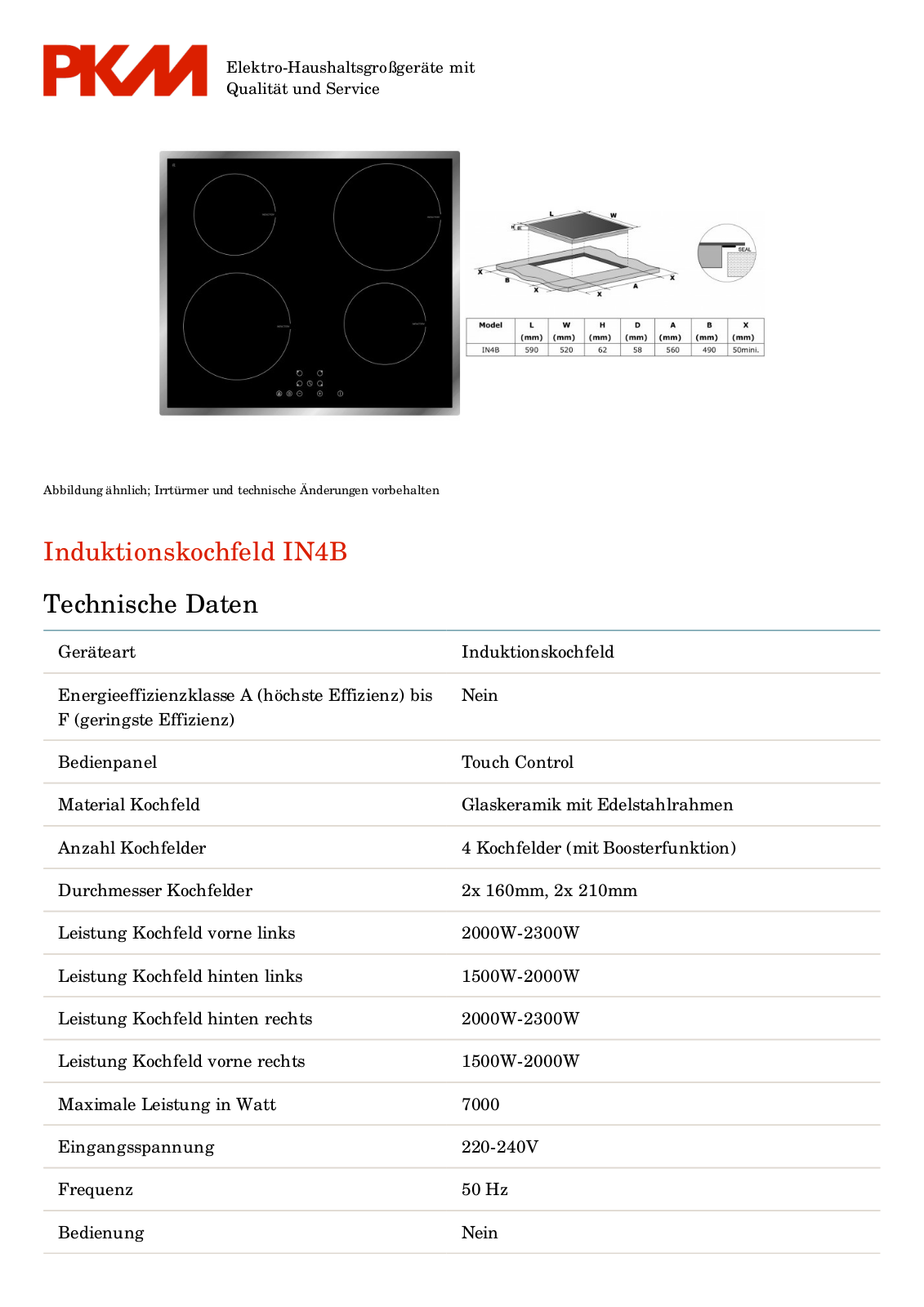 PKM IN4B User Manual