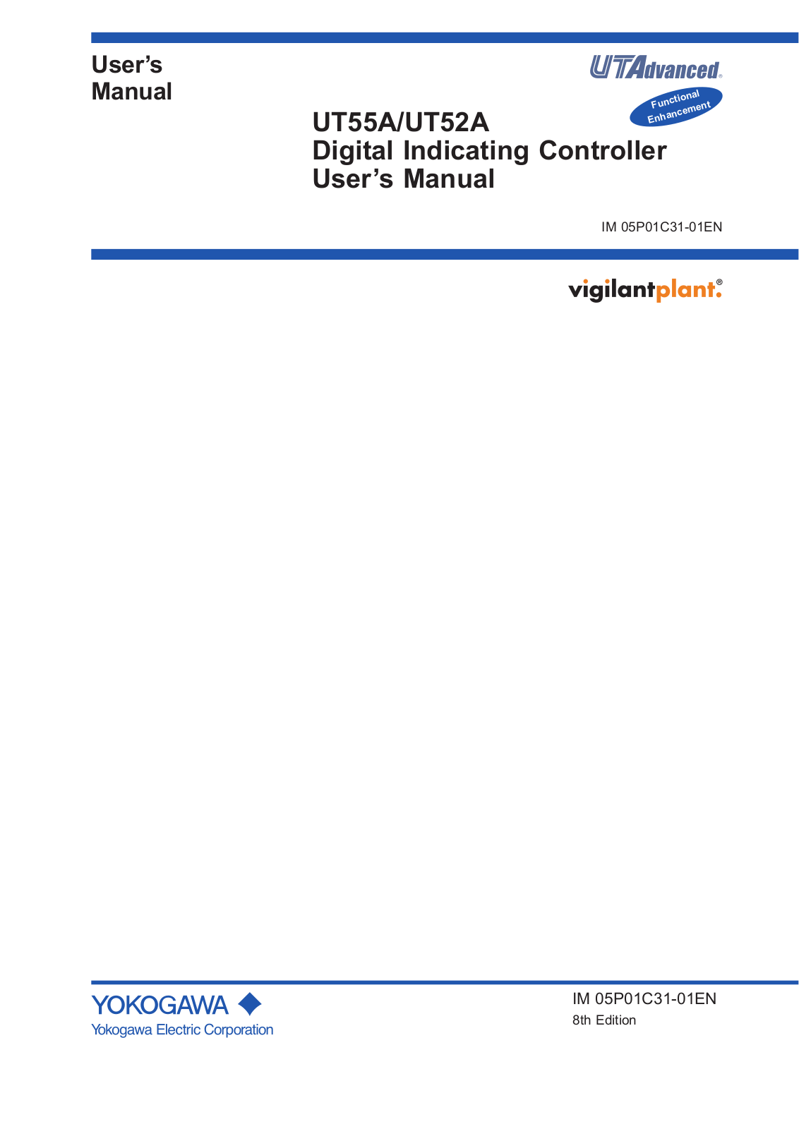 Yokogawa UT55A, UT52A Operating Manual