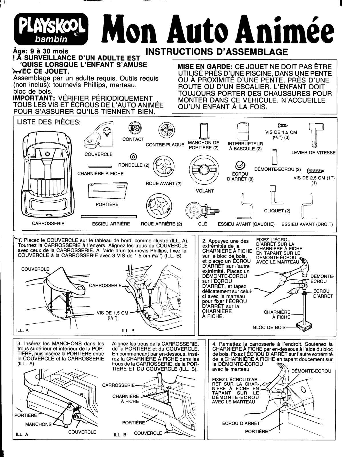 HASBRO MY BUSY CAR User Manual