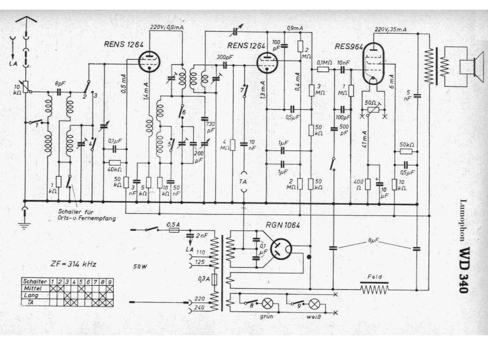 Lumophon wd340 schematic - ManualMachine.com