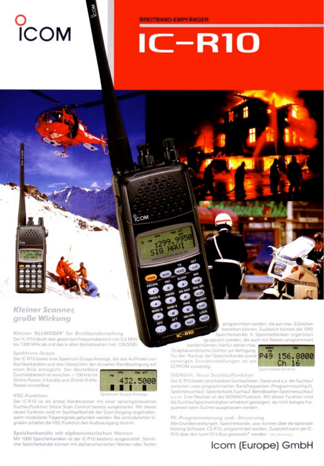 Icom IC-R10 User Manual