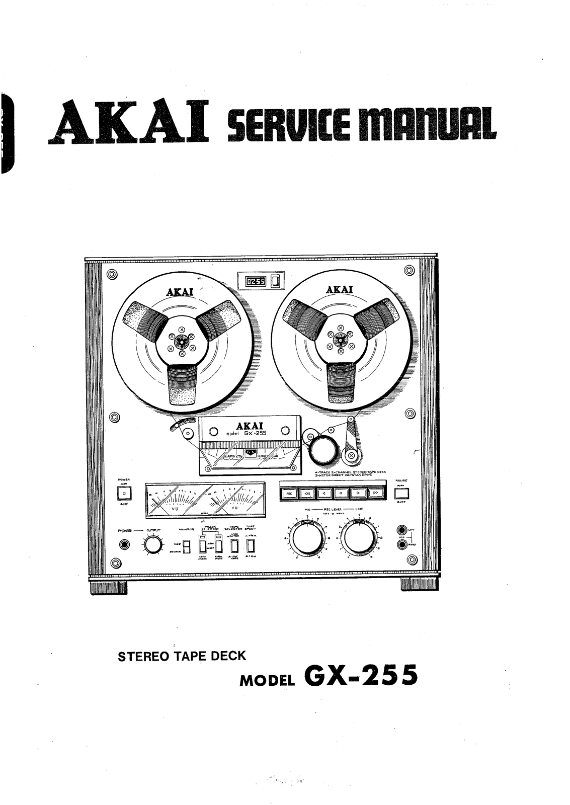 Akai GX-255 Service manual