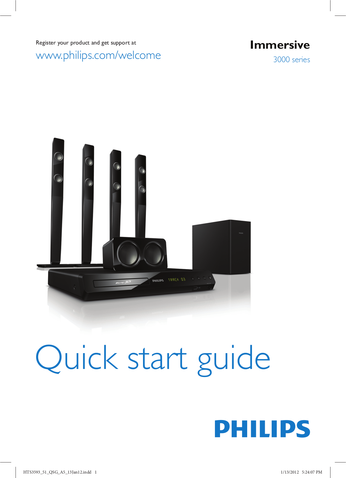 Philips HTS3593/51 Quick Start Guide - ManualMachine.com