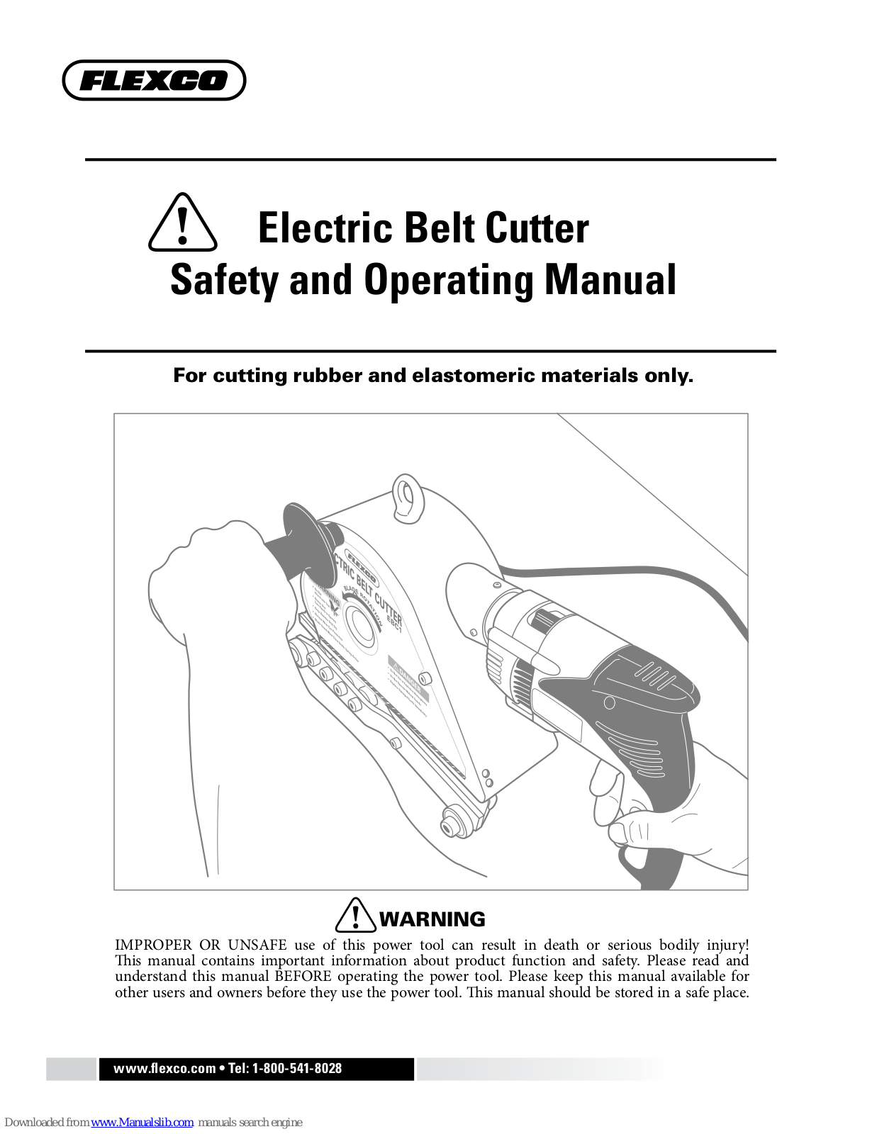 Flexco EBC1, EBC2, EBC1-220, EBC2-220 Safety And Operating Manual